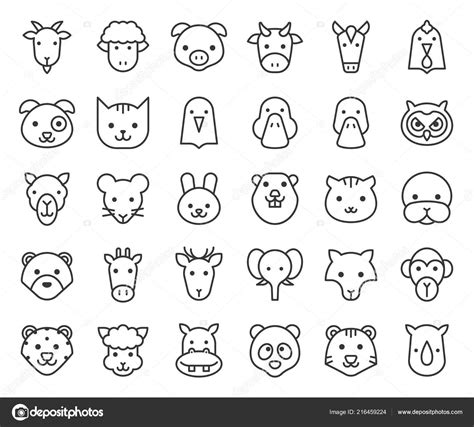 20 Cute Animal Outline Cliparts For Your Diy Projects