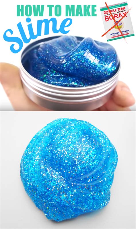 How To Make Slime Non Borax Method Diy Slime Recipe Slime For Kids