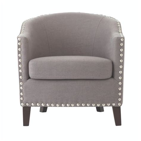 Extensions to organize your day. Home Decorators Collection More Linen Dove Grey Club Chair ...