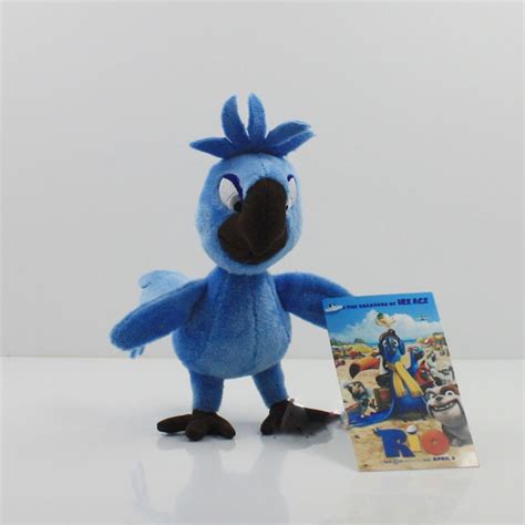 Rio 2 Toy Little Blue Parrot Tiago Plush 14cm Hot Movie Rio Stuffed