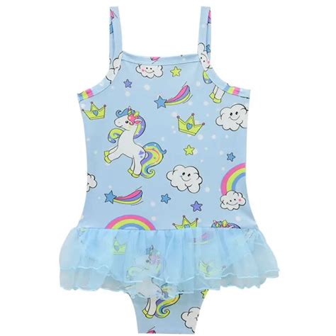 Kids Cosplay Costumes Unicorn Swimwear Toddler Baby Girls Swimsuit