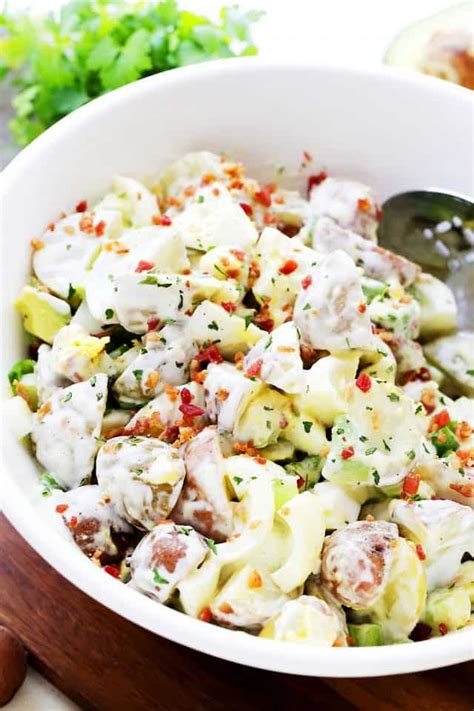 This deviled egg potato salad combines two classic recipes for one ultimate side dish. Lightened-Up Creamy Potato Salad Recipe - Diethood