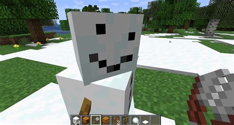 Minecraft How To Build A Snow Golem And Remove Their Pumpkin Heads
