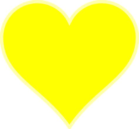 Yellow Heart Transparent Background Png Svg Clip Art For Web