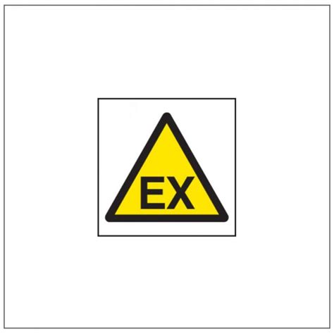 Standard Rigid Adhesive Signs Ex Symbol Signs Display Shop