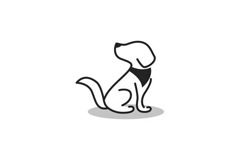 Cute Dog Logo Design Graphic By Qudahgfx · Creative Fabrica