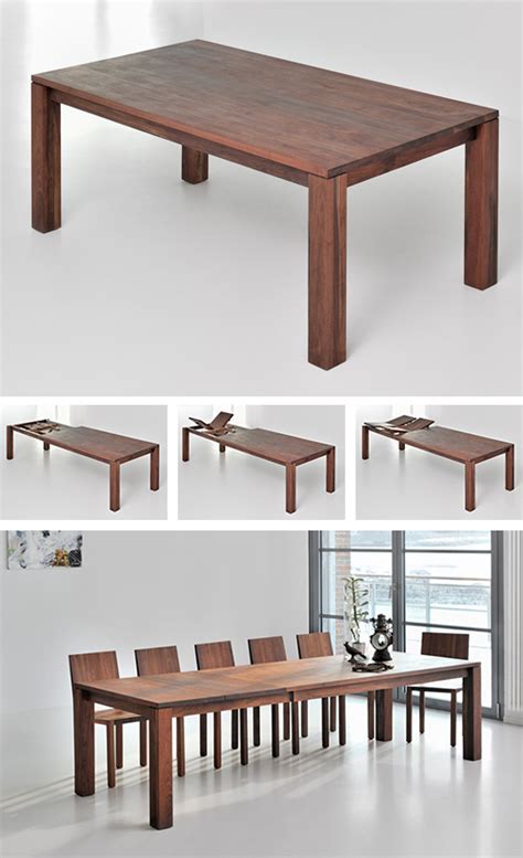 Modern design solid wooden bar table home bar furniture set. Solid Wood Extending Dining Table by Vitamin Design