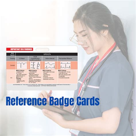 Ekg Horizontal Badge 6 Card Set W Bonus Cheat Sheets Etsy Canada