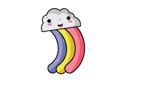 Rainbow Kawaii Svg Graphic By Sadeyanlaris · Creative Fabrica