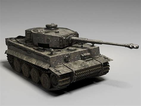 3d German Tiger Tank Cgtrader