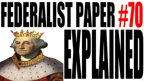 Antifederalists in regards to the ratification of the constitution for ap® us history. Federalist Paper #70 Explained: American Government Review ...