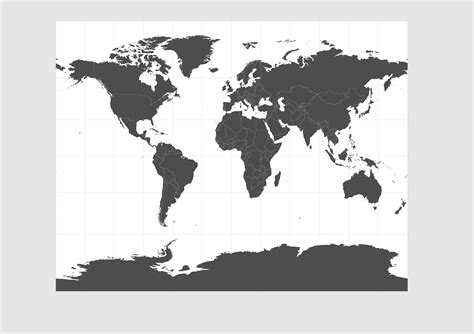 10 Black White World Map Vector Images Free Vector World Map Black