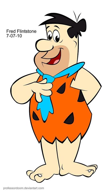 Fred Flintstone By Professordoom Old Cartoon Characters Cartoon
