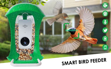 Fussbric Smart Bird Feeder With Camera App Notification