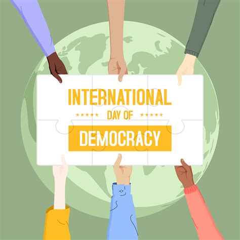 We want to design a poster that will be used in countries around the world on this day. International Day of Democracy Poster - Download Free ...