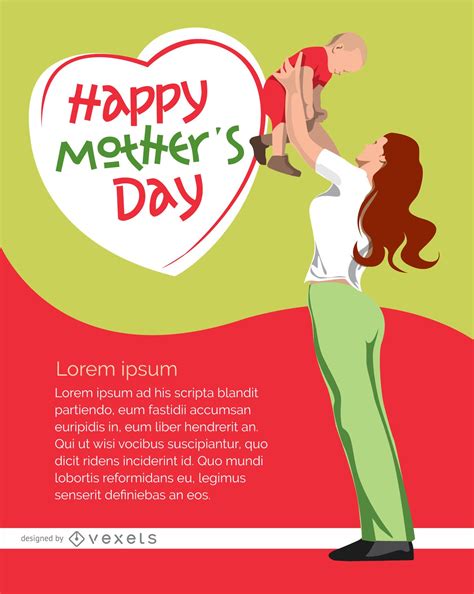 Happy Mothers Day Poster Vector Download