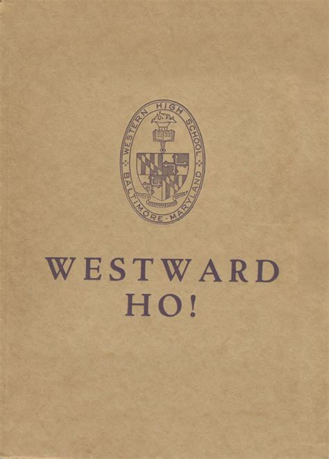 1927 Yearbook From Western High School 407 From Baltimore Maryland