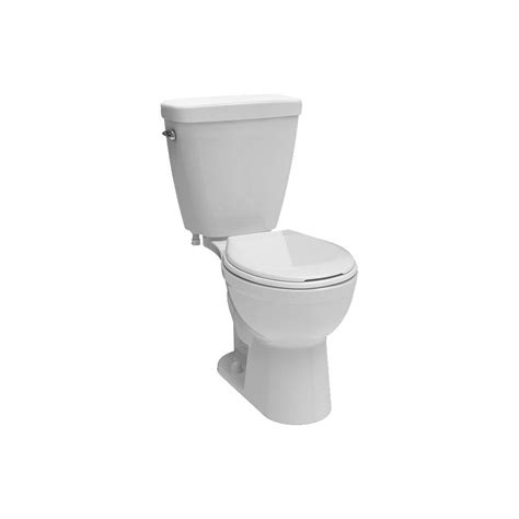 Delta Prelude 2 Piece 128 Gpf Single Flush Round Bowl Toilet In White