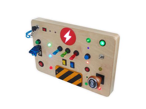 Mission Control Panel For Toddler Busy Board Led Light Toy Etsy Uk