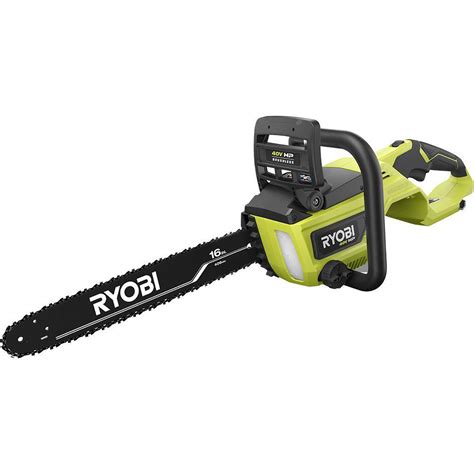 Ryobi Ry40550 40v Hp Brushless 16 In Cordless Battery Chainsaw With 4