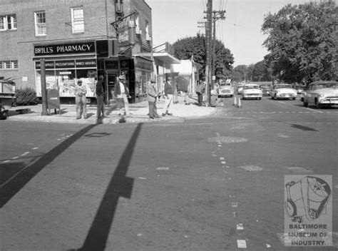 Old Photo Of Rogers Ave And Park Heights Baltimore Md 1956
