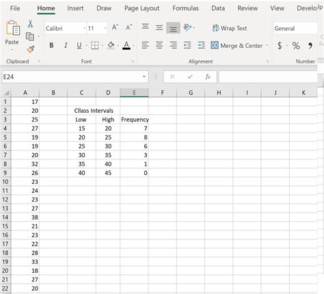 How To Construct A Frequency Distribution In Excel Womack Thenandtor