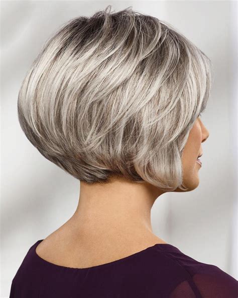 Medium Bob Style Grey Hair Wigs Best Wigs Online Sale