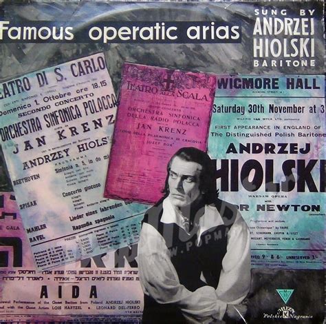 Famous Operatic Arias Sung By Andrzej Hiolski Baritone Xl 0185 Polonia