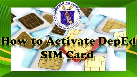 Paano I Activate Ang Deped Sim Card Youtube