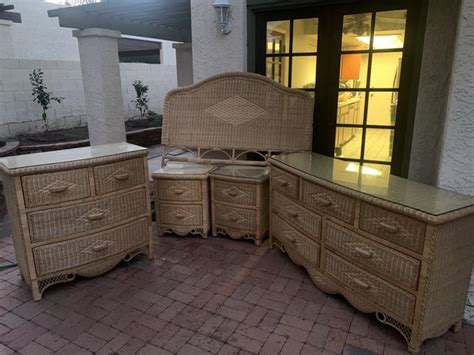 Small electric fireplace alternative decoration ideas. Pier 1 wicker 5-piece bedroom set for Sale in Phoenix, AZ ...