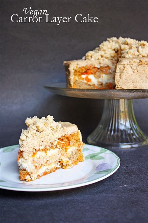 Momofuku Inspired Vegan Carrot Layer Cake With Liquid Cheesecake