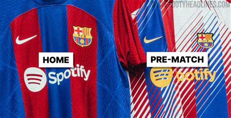 Unique FC Barcelona Pre Match Shirt Released Footy Headlines