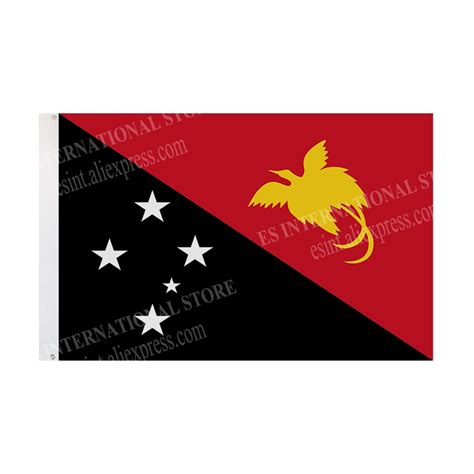 Papua New Guinea Flag National Graphic Custom Printed Hanging Banner