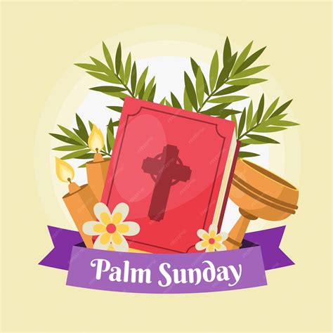 Premium Vector Palm Sunday Illustration