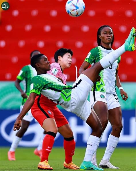 2022 fifa u20 wwc nigeria s falconets beat south korea to progress to quarter final