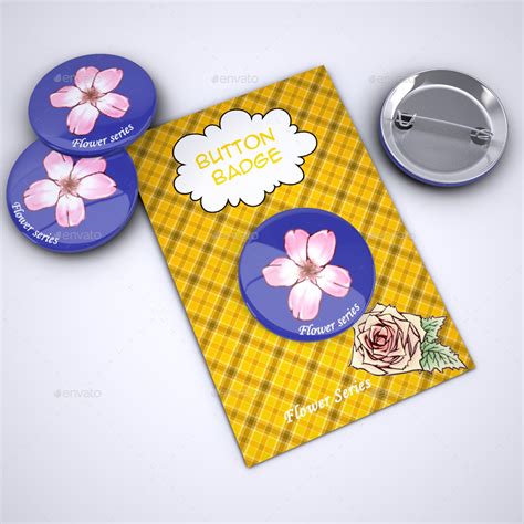 Custom card stock backing cards. Button Badges Pins on Backing Card Mock-Up by Sanchi477 ...