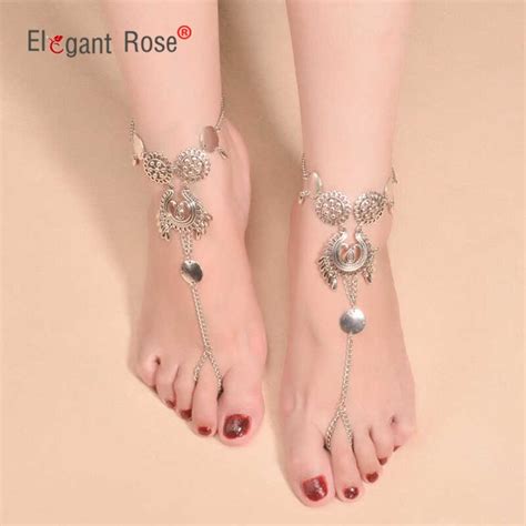 summer women beach barefoot sandal foot jewelry anklet bracelet chain multilayer alloy anklet
