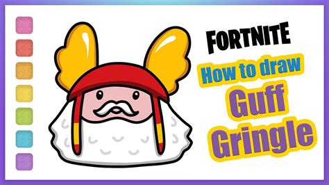 How To Draw Fortnite Christmas Guff Gringle YouTube