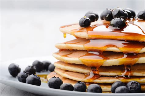 Pancakes sirop érable myrtilles