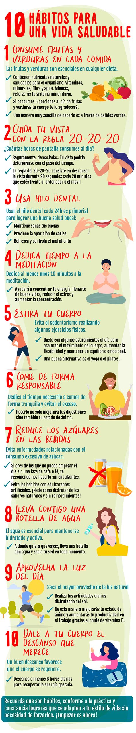 Decalogo Para Una Vida Saludable Vida Saludable Infografia Salud Y Images And Photos Finder