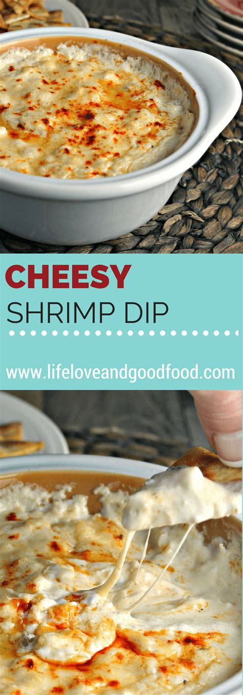 Combine the first 5 ingredients in a large bowl. Cheesy Shrimp Dip - Life, Love, and Good Food
