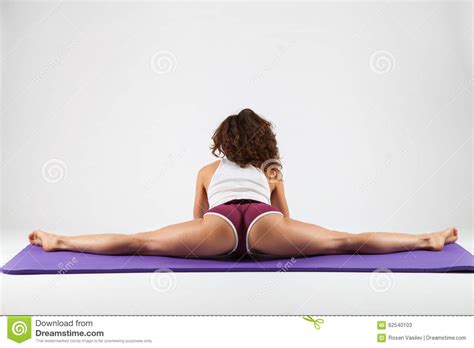 It is difficult to find women who don't ruin themselves with all that extra crap. Woman doing yoga exercises stock image. Image of exercises ...