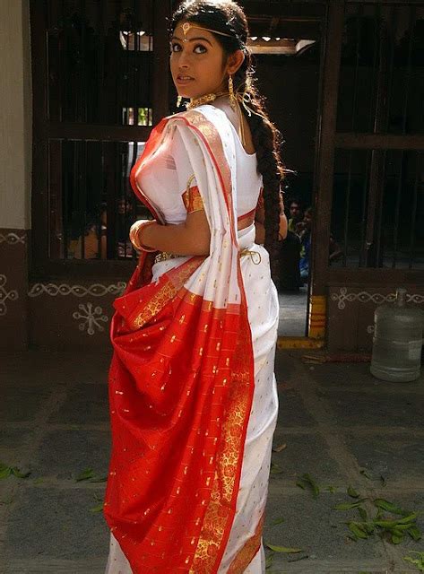 Kollywood Actress Prathista Spicy White Saree Hot Stills No Water Mark Beautiful Indian Actress