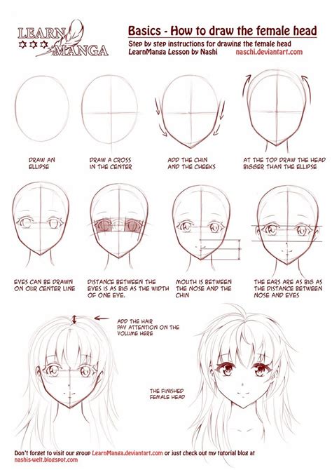 How To Draw The Female Head From An Anime Characters Perspective With