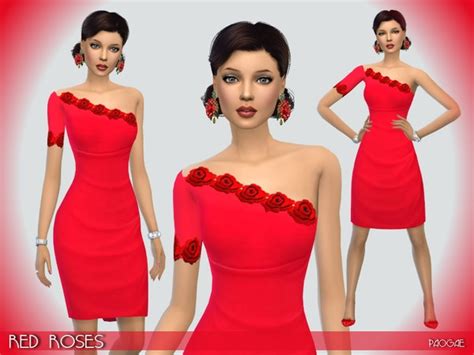 Redroses Dress By Paogae At Tsr Sims 4 Updates