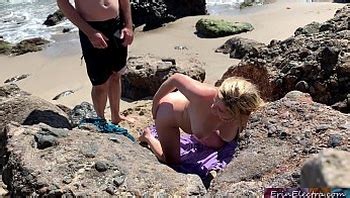 Voluptuous Blonde Sunbathing Nude On The Beach Fucks Passer By Erin