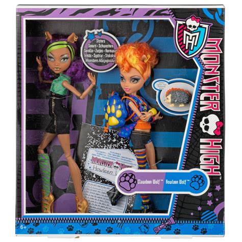Monster High Wolf Sisters Clawdeen And Howleen Wolf Monster High