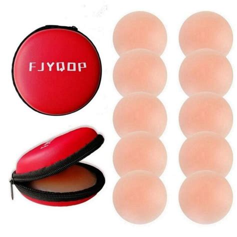FJYQOP Adhesive Silicone Nipple Covers Beige 5 Pairs For Sale Online