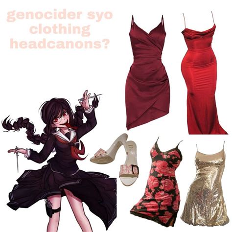 genocider syo clothing hcs anime inspired outfits casual cosplay clothes