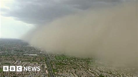 Large Dust Storm Hits Central Arizona Bbc News